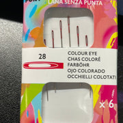 Size 28 Tapestry Needles (Colored Eye)