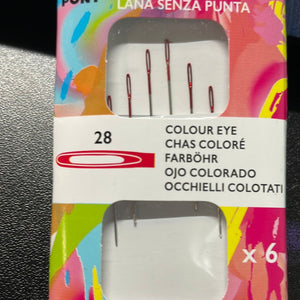 Size 28 Tapestry Needles (Colored Eye)