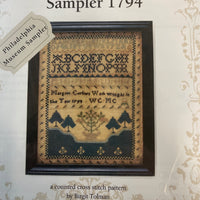 Margaret Corlies Sampler 1794