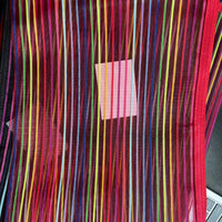 Striped Mesh Project Bag
