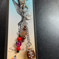 Football Scissor Charm