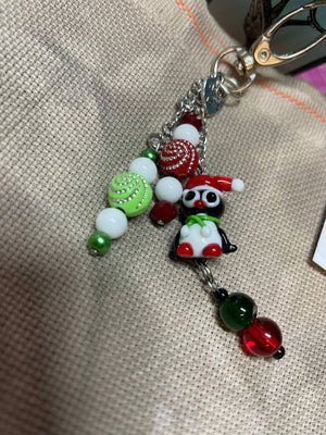 Holiday Penguin Scissor Charm