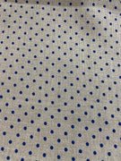 32 Count Petit Pointe Blue Dots on Natural Linen