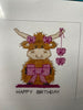 Highland Cow Birthday Bow