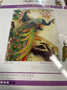 Peacock Majesty No-Count Cross Stitch Kit