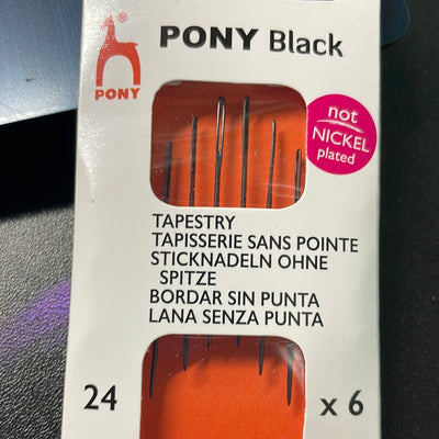 Size 24 Tapestry Needles Pony (Black Eye)