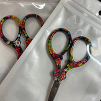 Navy Floral Embroidery Scissors