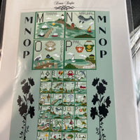 Seaside Alphabet M-P