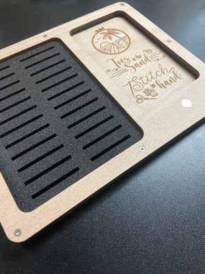 Toes in the Sand Wood Working Tray