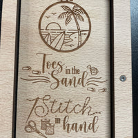 Toes in the Sand Wood Working Tray