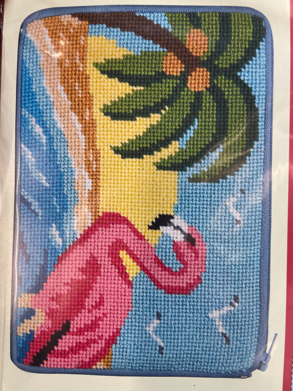 Stitch And Zip Needlepoint Cosmetic Purse Kit