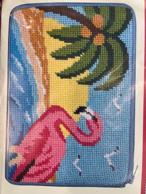 Stitch And Zip Needlepoint Cosmetic Purse Kit