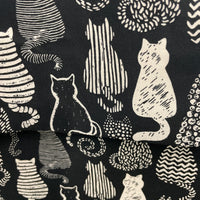 Cats on Black Project Bags