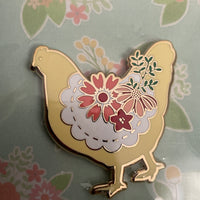 Floral Chicken Needle Minder