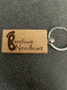 Barefoot Needleart Logo Keychain