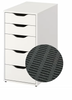 Pip And Chip Foam inserts for IKEA Alex 5 drawer unit to hold bobbins