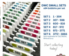 Pip And Chip DMC White 3mm acrylic bobbins small sets