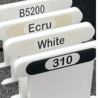 Pip And Chip DMC Black & White 3mm acrylic bobbins
