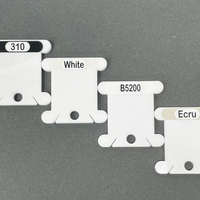 Pip And Chip DMC Black & White 3mm acrylic bobbins
