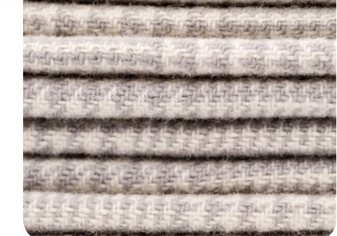 Wool Fabric Collection Snow Cream Glen Plaid