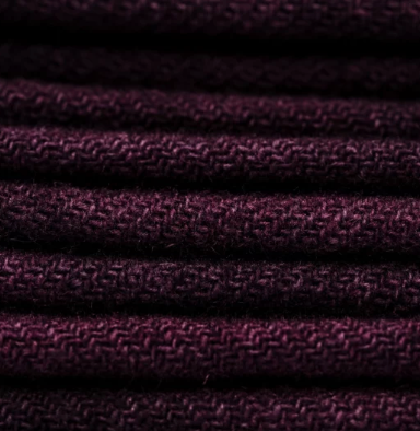 Wool Fabric Collection Eggplant Glen Plaid