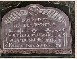 May Thy Needles Rest in Peace  A Series of Tombstone Angels  #3 Ida Bea Darning