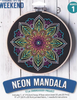 Neon Mandala Embroidery Project