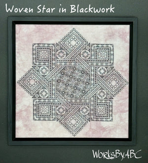 Woven Star in Blackwork