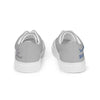 Men’s lace-up canvas shoes, silver