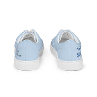 Men’s lace-up canvas shoes, blue
