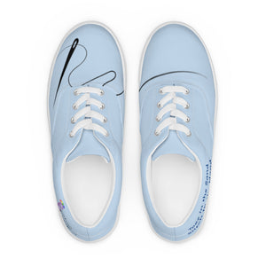 Men’s lace-up canvas shoes, blue