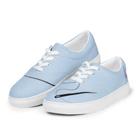 Men’s lace-up canvas shoes, blue
