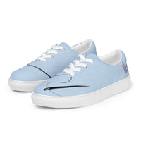 Men’s lace-up canvas shoes, blue