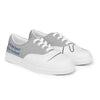 Men’s lace-up canvas shoes, silver