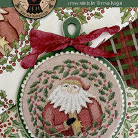 Santa Wreath Ornament