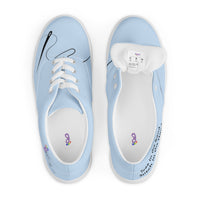 Women’s lace-up canvas shoes, blue