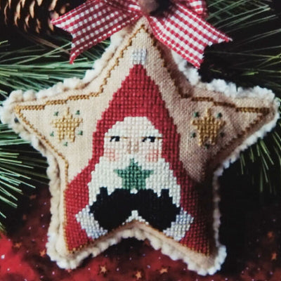Santa Star Ornament
