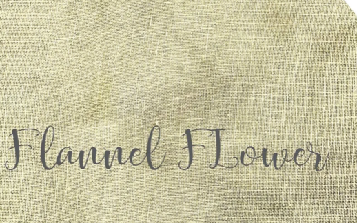 28 count Flannel Flower linen
