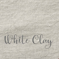 28 count White Clay linen