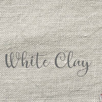 32 count White Clay linen
