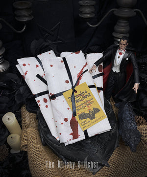 36 count Dracula's Wallpaper White Linen