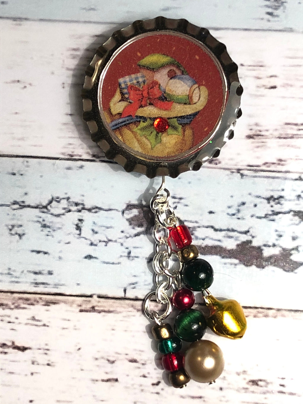 Vintage Christmas Dangle Needle Minder