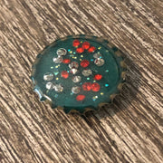 Christmas Sparkle Bottle Cap Needle Minder