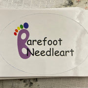 Barefoot Needleart Logo Sticker
