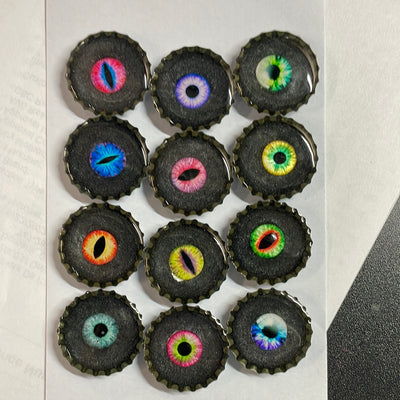 Eyeball Bottle Cap Needle Minder