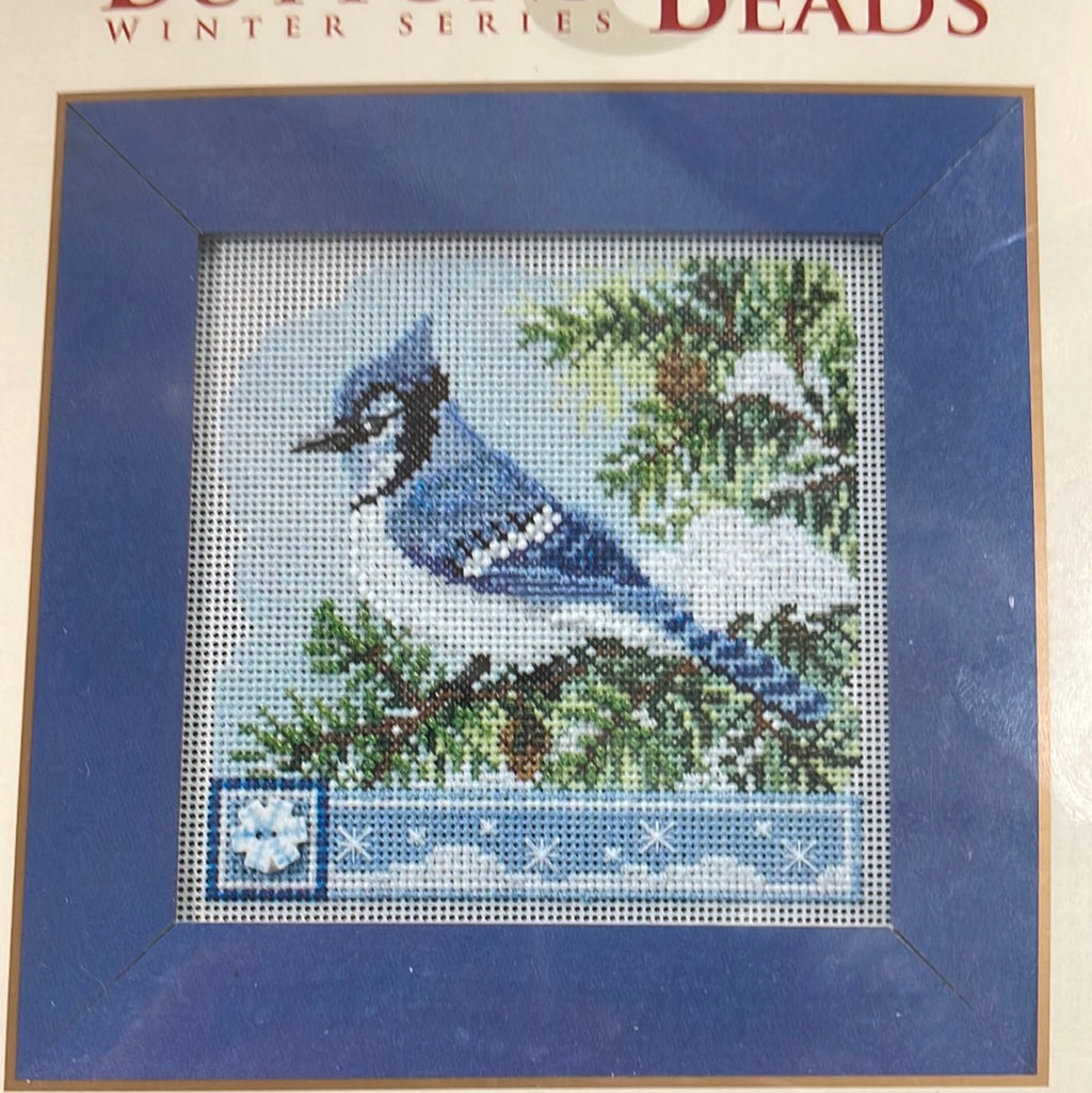 Blue Jay Buttons and Beads Kit