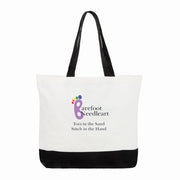 Large Cotton Tote Bag - Barefoot Needleart