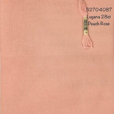 28 Count Peach Rose Lugana