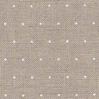 28 Count White Mini Dots Linen