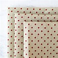 32 Count Petit Pointe Red Dots on Natural Linen